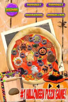 Play Halloween Candy Pizza Maker - Dessert Food Cooking