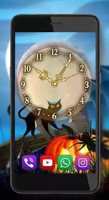 Play Halloween Clock Live Wallpaper Play Halloween Clock Live Wallpaper