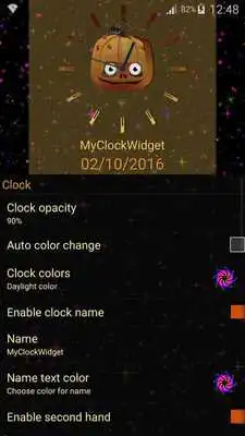 Play Halloween Clock Widget