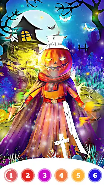 Play Halloween Coloring Book Game  and enjoy Halloween Coloring Book Game with UptoPlay