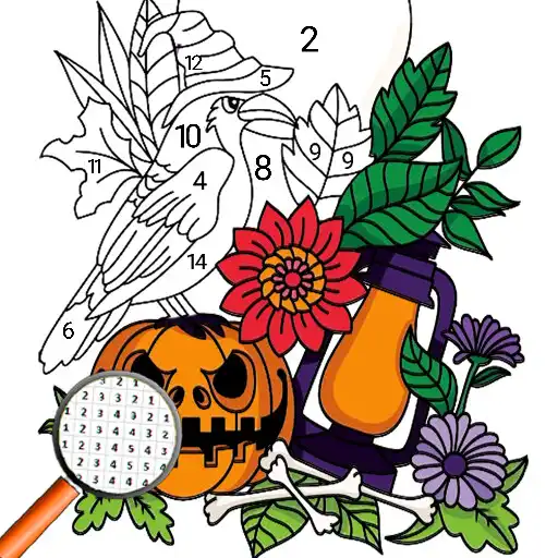 Play Halloween Coloring By Number APK