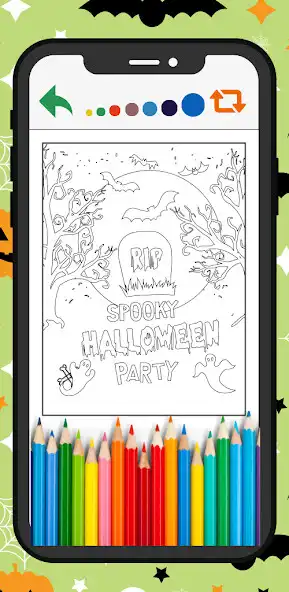 Play Halloween Coloring for fun as an online game Halloween Coloring for fun with UptoPlay