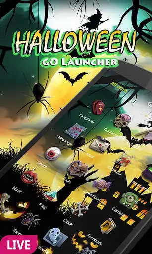 Play Halloween Dynamic Go Launcher Theme