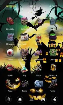 Play Halloween Dynamic Go Launcher Theme