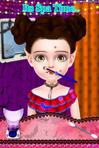 Play Halloween Girls Makeup Game: Makeover Spa Salon as an online game Halloween Girls Makeup Game: Makeover Spa Salon with UptoPlay