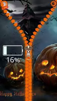 Play Halloween Lock Screen Zipper