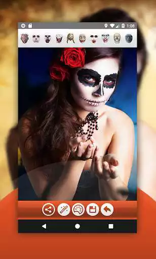 Play Halloween Makeup Photo Editor  and enjoy Halloween Makeup Photo Editor with UptoPlay