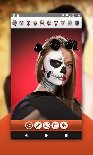 Play Halloween Makeup Photo Editor as an online game Halloween Makeup Photo Editor with UptoPlay