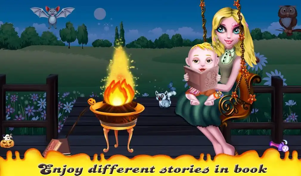 Play Halloween Mommy Daycare Games as an online game Halloween Mommy Daycare Games with UptoPlay