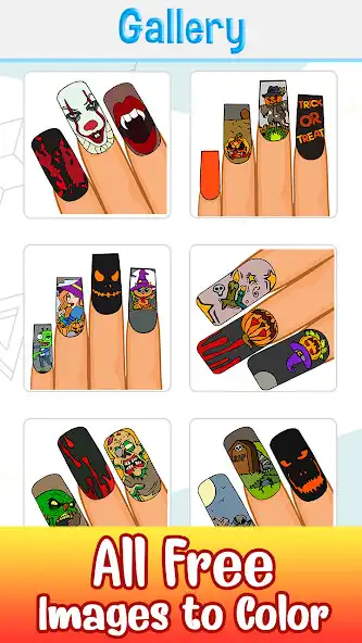 Play Halloween Nails Color by Number - Glitter + Polish  and enjoy Halloween Nails Color by Number - Glitter + Polish with UptoPlay
