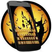 Free play online Halloween Night Keyboard Theme : Keyboard Emoji APK