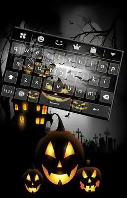 Play Halloween Night Keyboard Theme : Keyboard Emoji