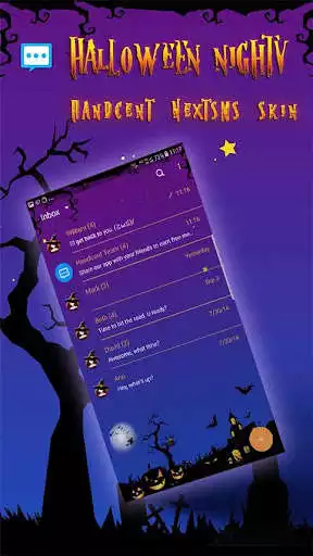 Play Halloween Night skin for Next SMS  and enjoy Halloween Night skin for Next SMS with UptoPlay