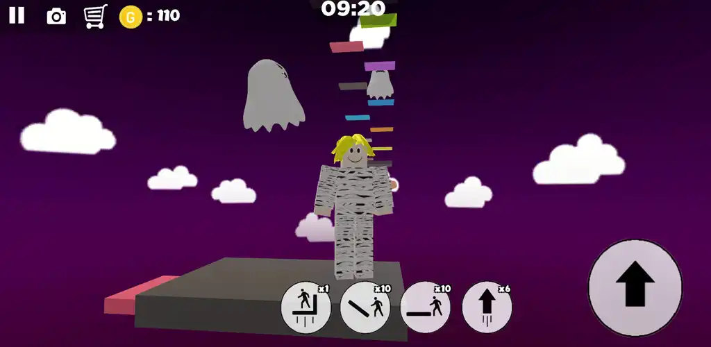 Play Halloween Parkour Game as an online game Halloween Parkour Game with UptoPlay