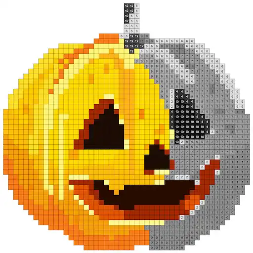 Play Halloween Pixel Art:Paint by Number, Coloring Book APK Play Halloween Pixel Art:Paint by Number, Coloring Book APK