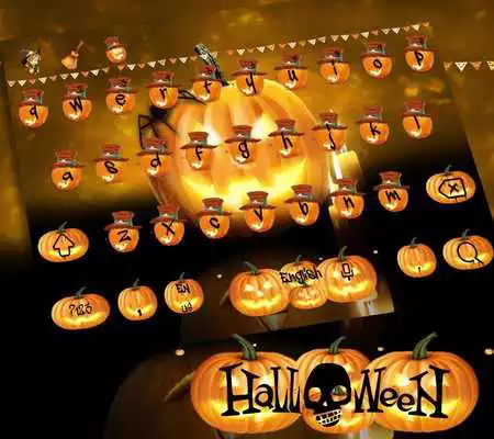 Play Halloween Pumpkin Keyboard Theme