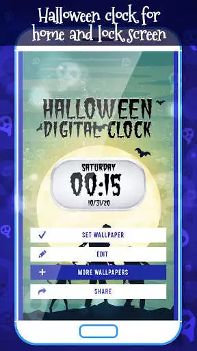Play Halloween Theme Digital Clock  and enjoy Halloween Theme Digital Clock with UptoPlay