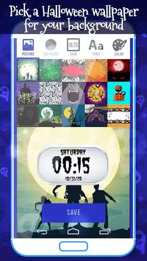 Play Halloween Theme Digital Clock as an online game Halloween Theme Digital Clock with UptoPlay