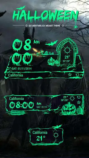 Play Halloween Theme GO Weather EX  and enjoy Halloween Theme GO Weather EX with UptoPlay