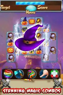 Play Halloween Witch 3 Match Game 2017
