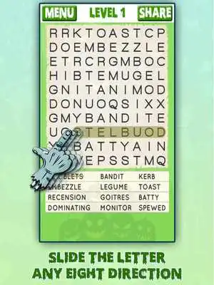 Play Halloween Word Search Swipe