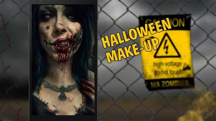 Play Halloween Zombie MakeUp Camera Effect Simulator