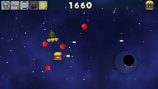 Play Hamburger Vs Aliens as an online game Hamburger Vs Aliens with UptoPlay