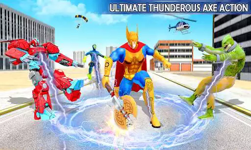 Play Hammer Hero Robot Rescue City as an online game Hammer Hero Robot Rescue City with UptoPlay