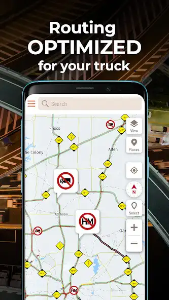 Play Hammer: Truck GPS  Maps as an online game Hammer: Truck GPS  Maps with UptoPlay