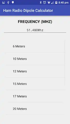 Play Ham Radio HF Dipole Calculator