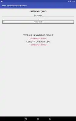Play Ham Radio HF Dipole Calculator