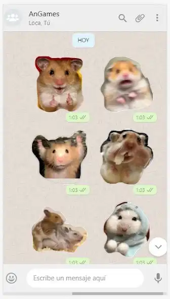 Play Hamsters Stickers Animados as an online game Hamsters Stickers Animados with UptoPlay