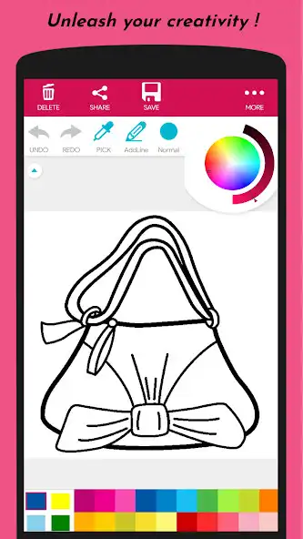 Play Handbag Coloring Book as an online game Handbag Coloring Book with UptoPlay