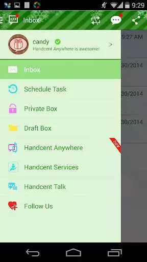 Play Handcent 6 Skin Winter Green Play Handcent 6 Skin Winter Green