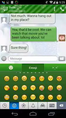 Play Handcent 6 Skin Winter Green Play Handcent 6 Skin Winter Green