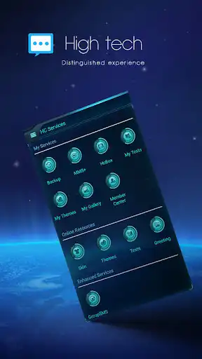 Play Handcent NextSMS Skin HighTech  and enjoy Handcent NextSMS Skin HighTech with UptoPlay