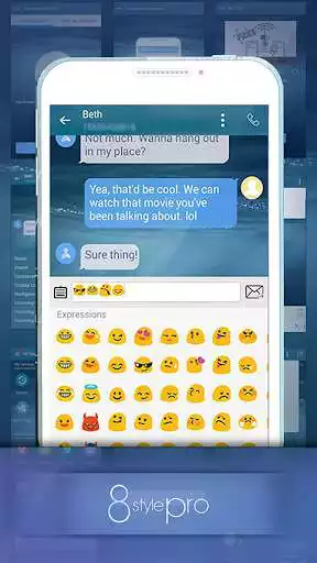 Play Handcent NextSMS Skin Style 8
