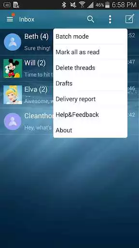 Play Handcent NextSMS Skin Style 8