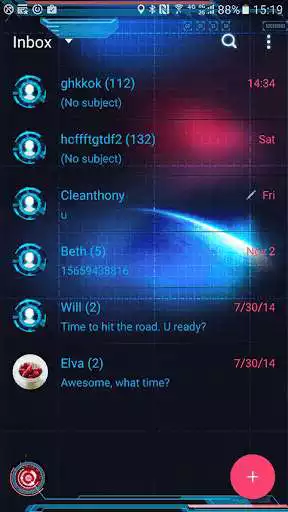 Play Handcent Skin Cool Technology as an online game Handcent Skin Cool Technology with UptoPlay