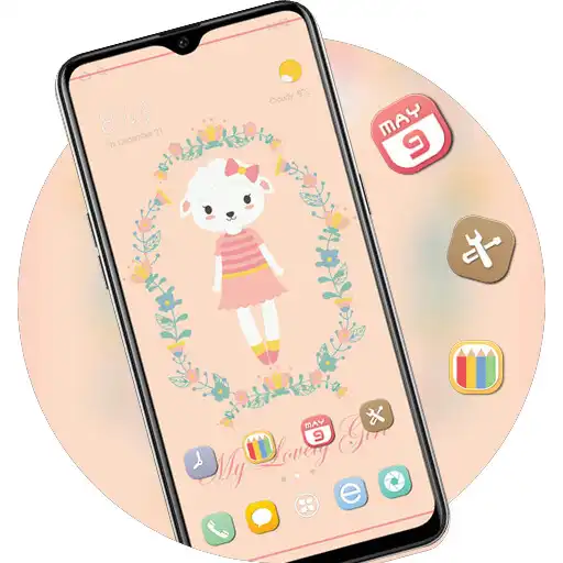 Play Hand drawing pink cute cartoon girl theme APK Play Hand drawing pink cute cartoon girl theme APK