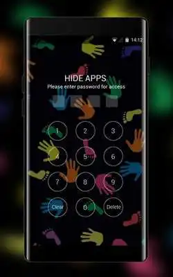 Play Hand drawing theme wallpaper traces multicolored