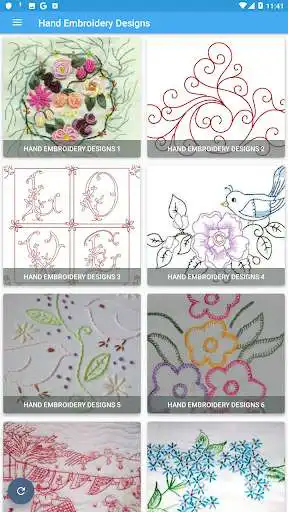 Play hand embroidery designs
