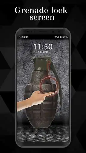 Play Hand Grenade Lock Screen 2018 as an online game Hand Grenade Lock Screen 2018 with UptoPlay