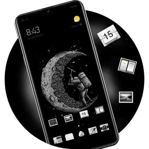 Play Hand-painted theme astronauts digging for the moon APK