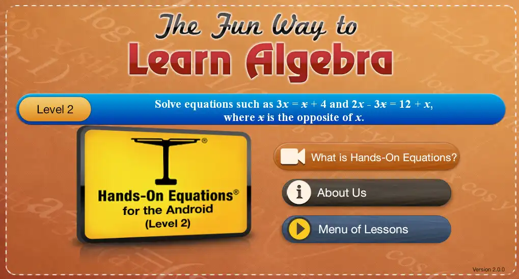 Play Hands-On Equations 2  and enjoy Hands-On Equations 2 with UptoPlay