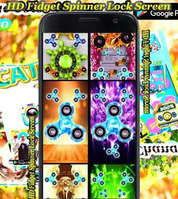 Play Hand Spinner Lock Screen HD