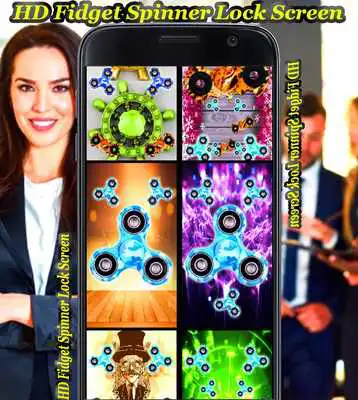 Play Hand Spinner Lock Screen HD