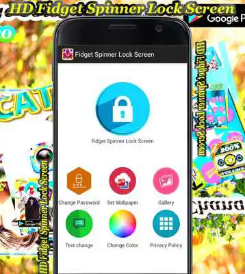 Play Hand Spinner Lock Screen HD