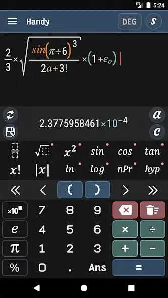 Play Handy Scientific Calculator as an online game Handy Scientific Calculator with UptoPlay
