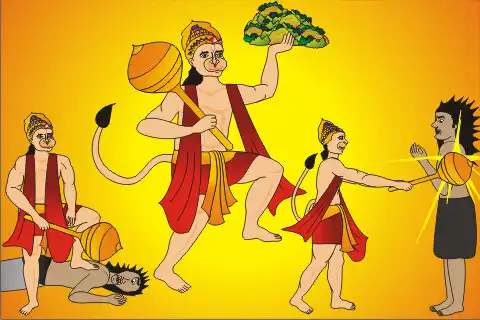 Play Hanuman Chalisa - Hindi as an online game Hanuman Chalisa - Hindi with UptoPlay